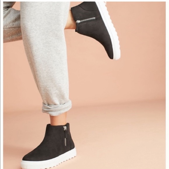 J/Slides Poppy Shearling Leather Booties Zipper Faux Fur Lined Waterproof Size 8 - Picture 2 of 16